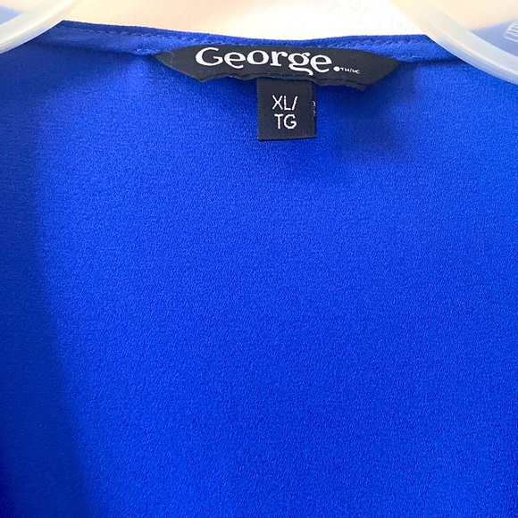Royal Blue long sleeve top never worn in X/L by George - Picture 4 of 4